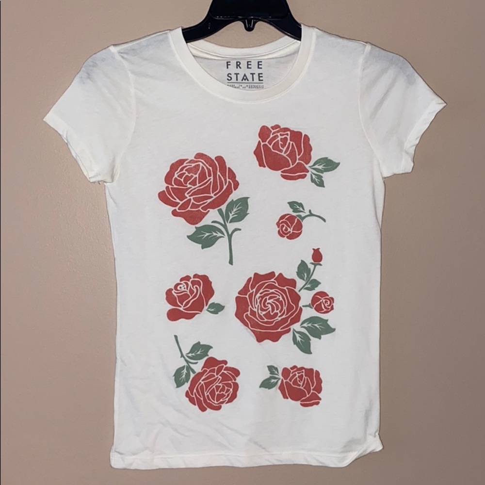 Rose print shirt